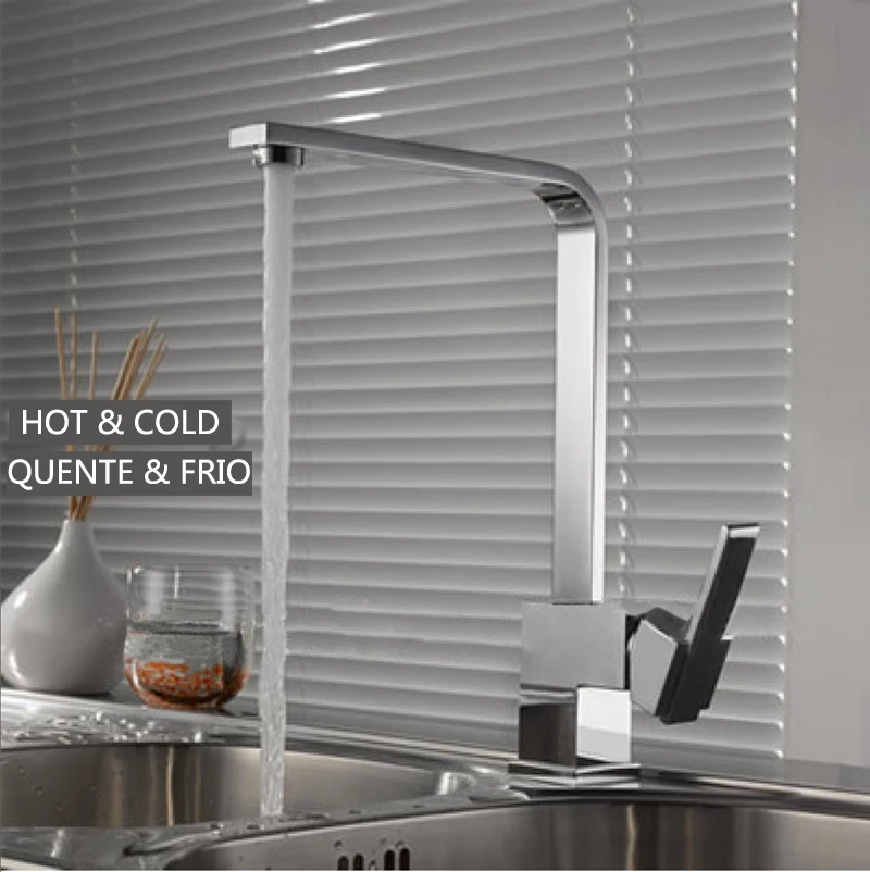 Горячая продажа 1 набор медный кухонный миксер для холодной и горячей кухни кран