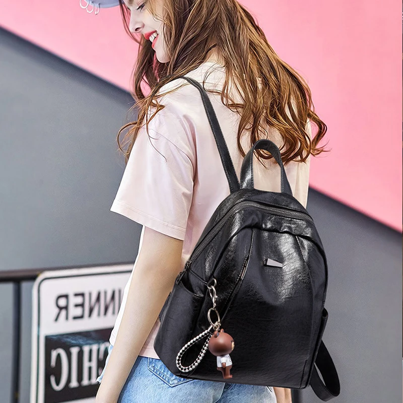 Женский рюкзак женские кожаные сумки для ноутбука дизайнерские рюкзаки большой