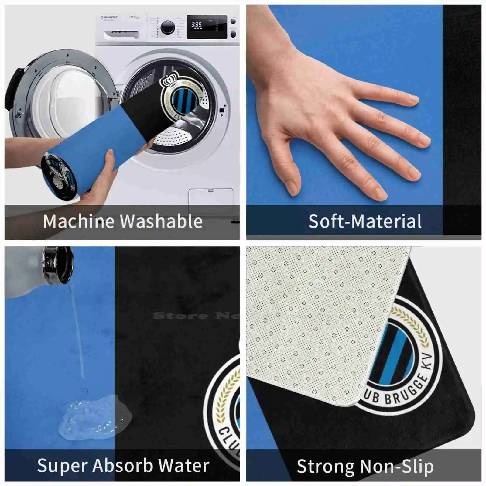 Brugge Мягкая подушка Домашний ковер Дверной коврик Автомобильный Клуб Konink!