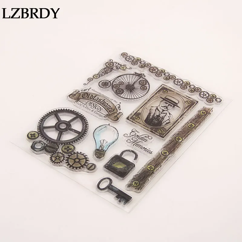 Винтажный светильник для творчества с лампочками прозрачные резиновые марки