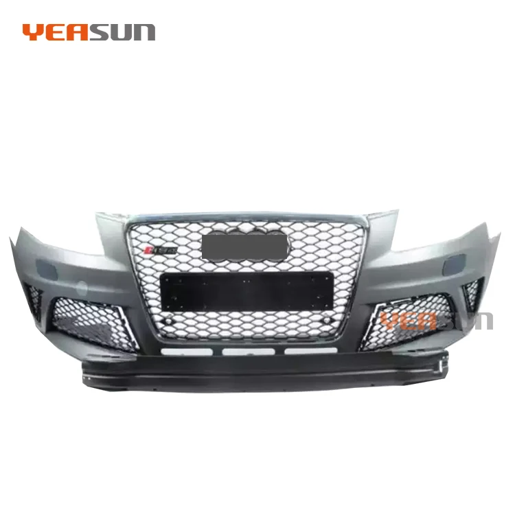 

Suitable for Audi A4 S4 Upgrade B8RS4 Front Bumper with Grille Mesh Race Car Parts 2008 2009 2010 2011 2012