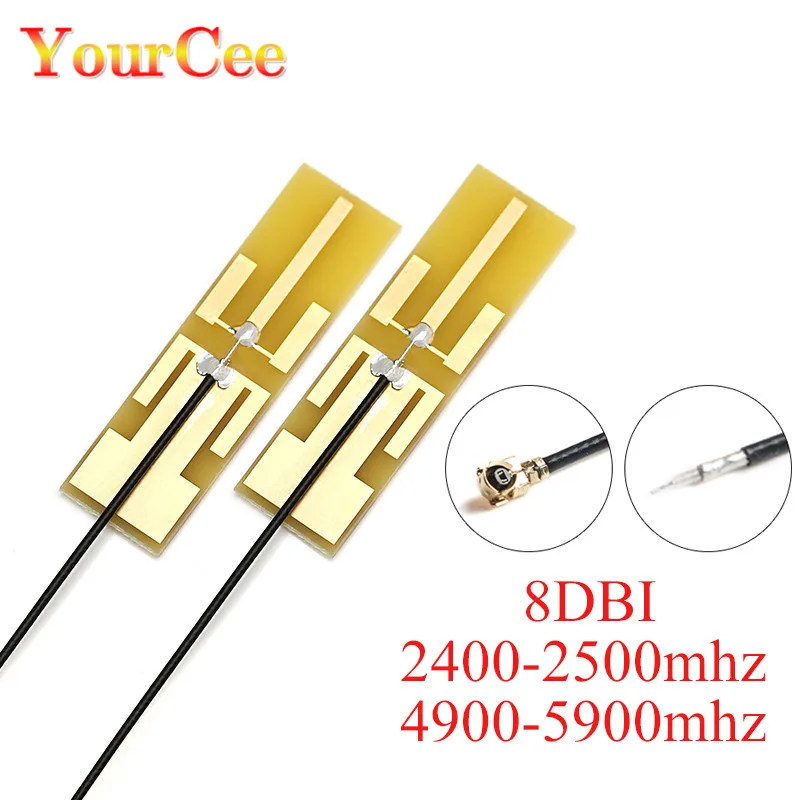 

5 Pcs 2.4G/5.8G Dual Band Antenna 8DBI High Gain IPEX Internal PCB Aerial for WiFi Router IPX Welding Soldering WiFi Antenna