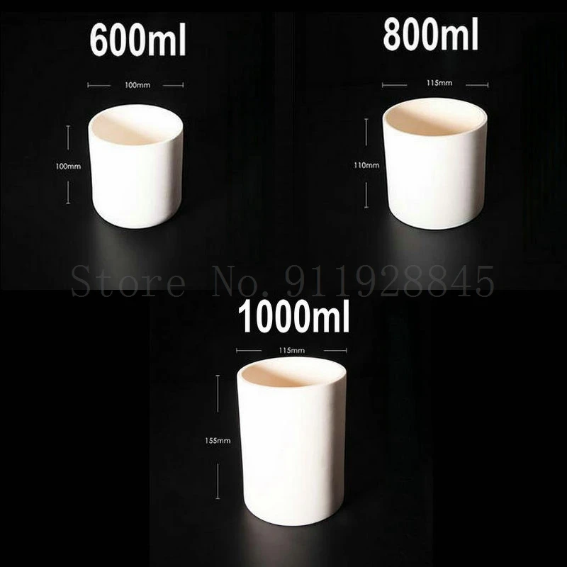 1pc 99% alumina crucible Corundum cylindrical High temperature resistance 1600 degrees Capacity of 5ml to 1000ml | Канцтовары для