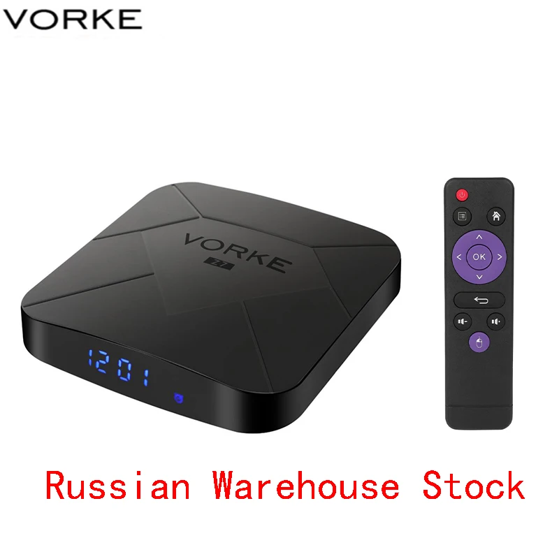 ТВ приставка Vorke Z7 Android 9 0 4 ГБ/64 Гб Allwinner H6 Smart TV Box Quad Core USB 3 6K HDR Google Player Youtube лучше чем