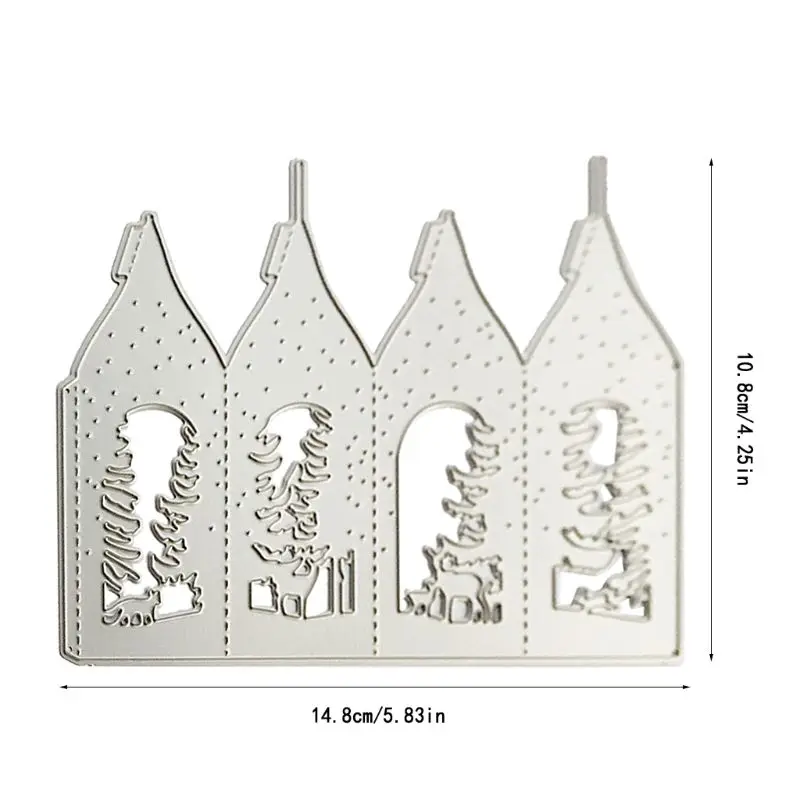 Металлические Вырубные штампы в виде рождественской елки трафарет для