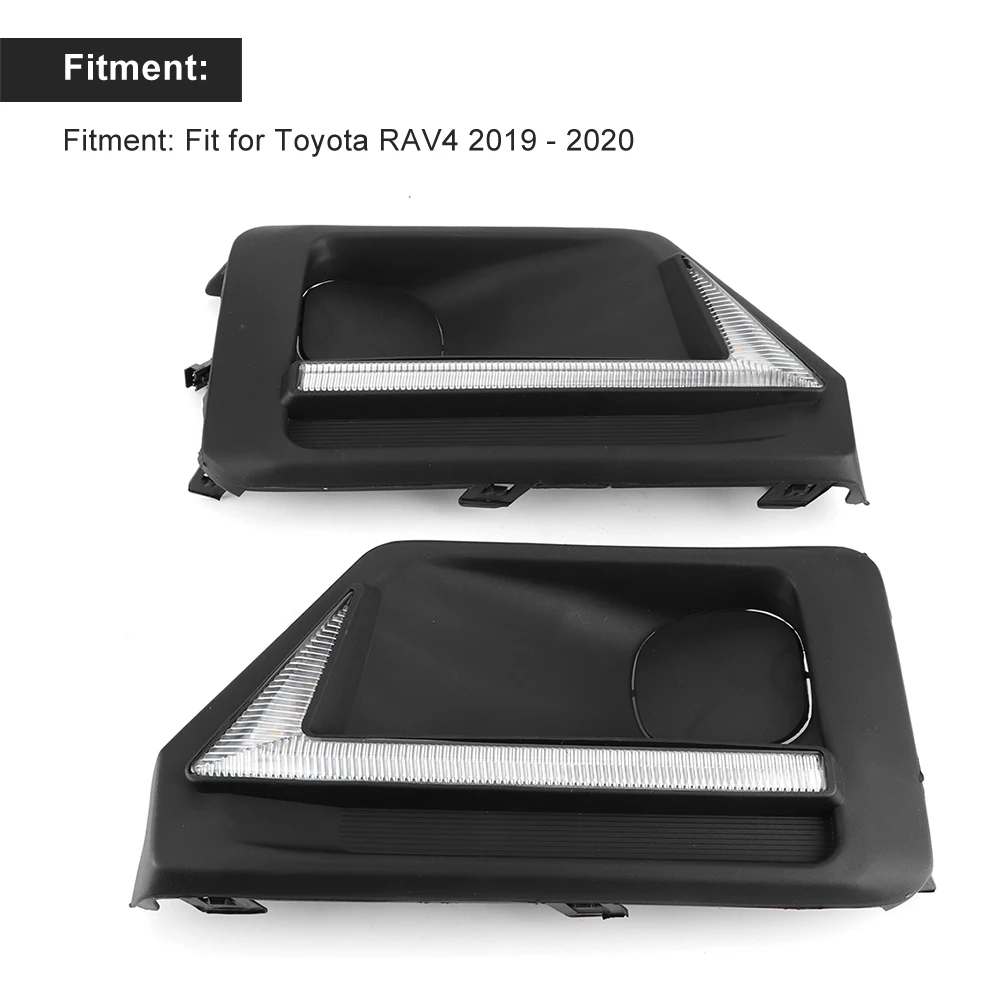 6000-6700k яркие светодиодный светодиодные дневные ходовые огни замена для Toyota RAV4