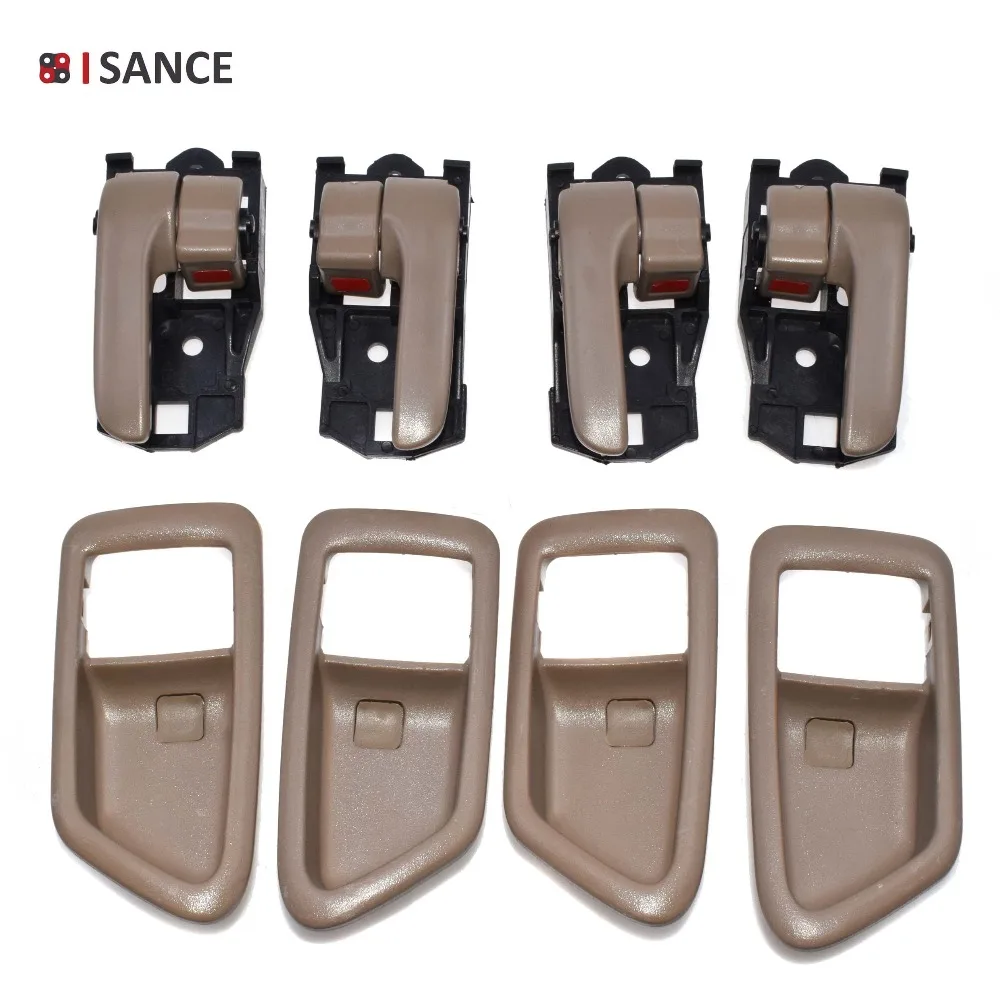 ISANCE Tan серая внутренняя ручка двери левый и правый FL FR RL RR 8 шт для Toyota Camry 1997 1998 1999