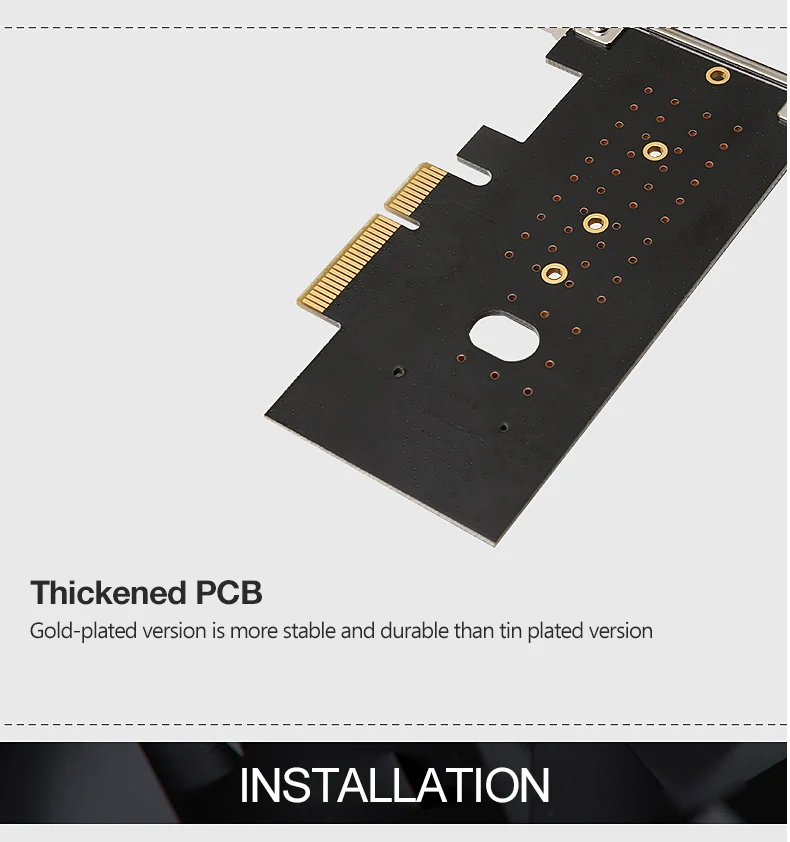 Утхай T16 M.2 NVME PCI-E адаптер M.2 NVMe SSD PCIE 3,0X16X8X4 переходная карта для M ключ интерфейс SSD карты расширения