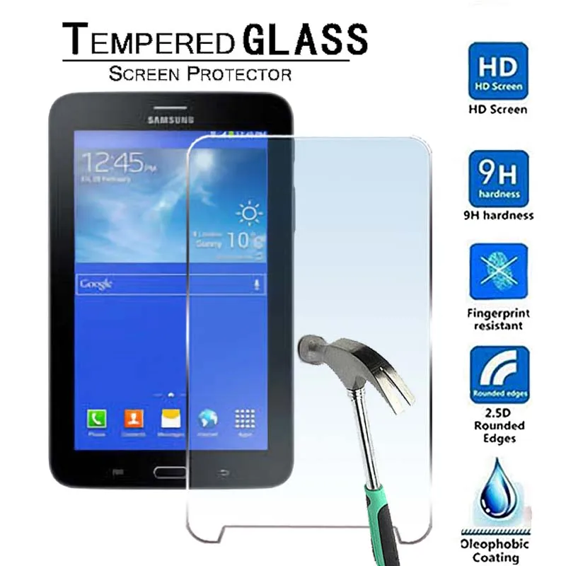 Закаленное стекло для Samsung Galaxy Tab 3 Lite T111 9H|Защитные экраны планшеов| |