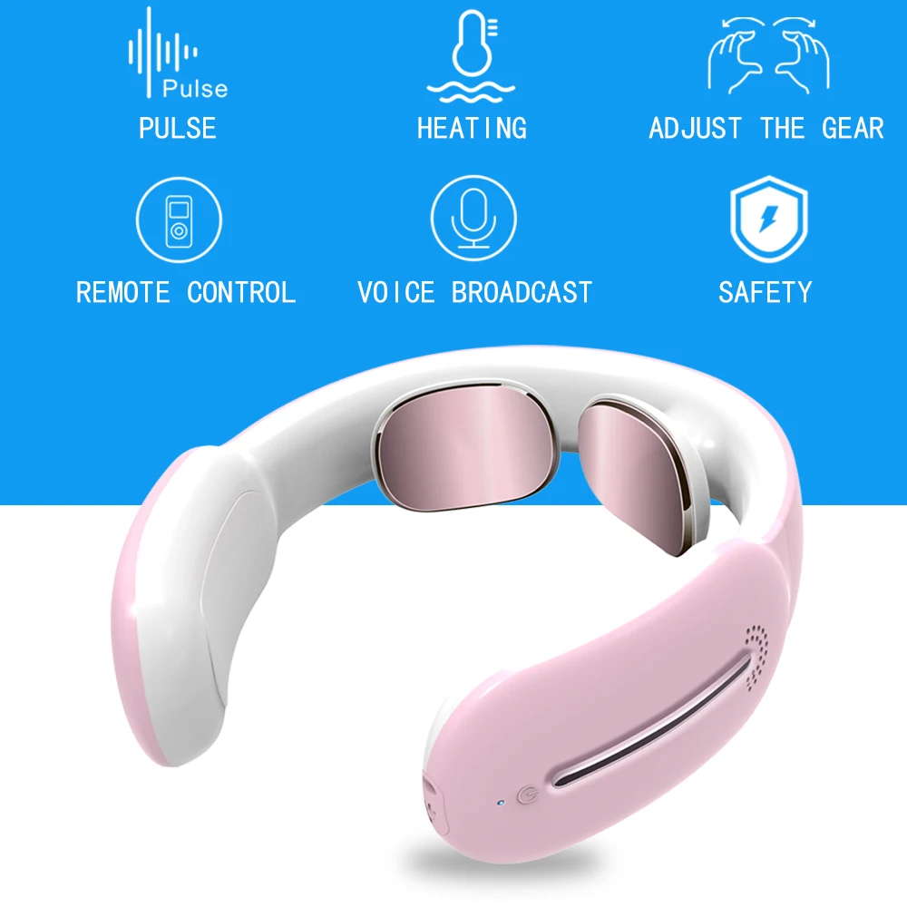 

Smart Electric Massager for Neck and Shoulder Low Frequency Magnetic Therapy Pulse Pain Relief Relaxation Vertebra Physiotherapy