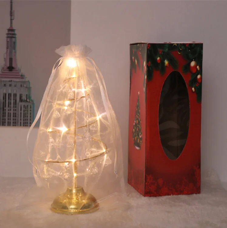 Светодиодная спиральная Хрустальная елка с выпадасветильник ником