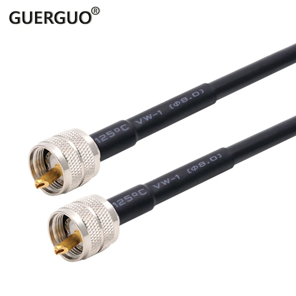 

SMA RG58 Antenna Extension Cable UHF PL-259 Male to UHF SO-239 Female PL259 Pigtail Cable for CB Radio Ham Radio FM Transmitter