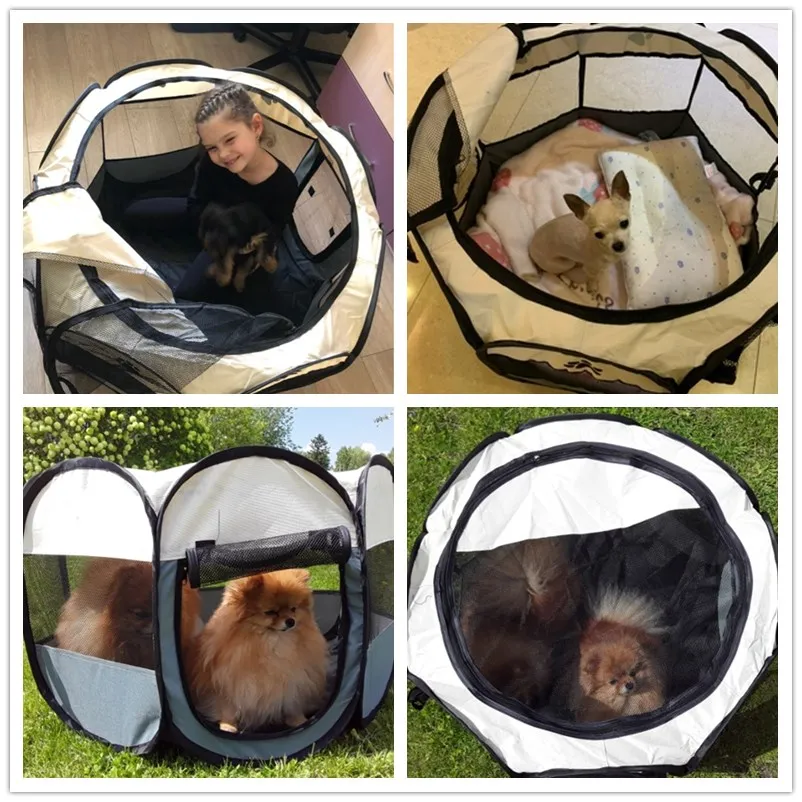 

Portable Folding Pet Tent Dog House High Quality Durable Dog Fence For Cats Large Outdoor Dog Cage Pet Playpen Cat