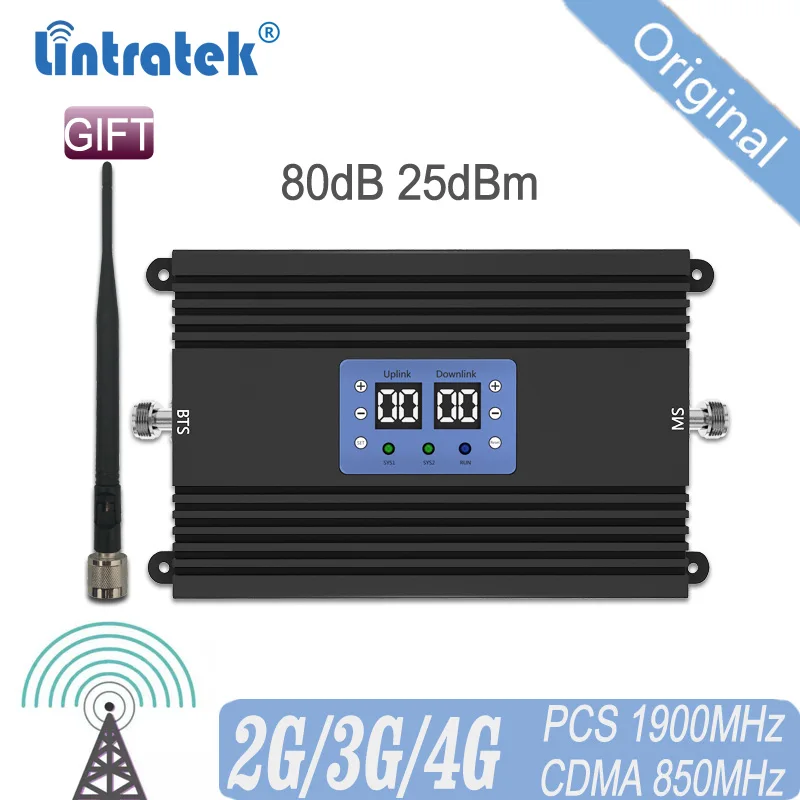 Ретранслятор сотового сигнала 80db 850 1900 МГц 2G 3G 4G двухдиапазонный ретранслятор CDMA