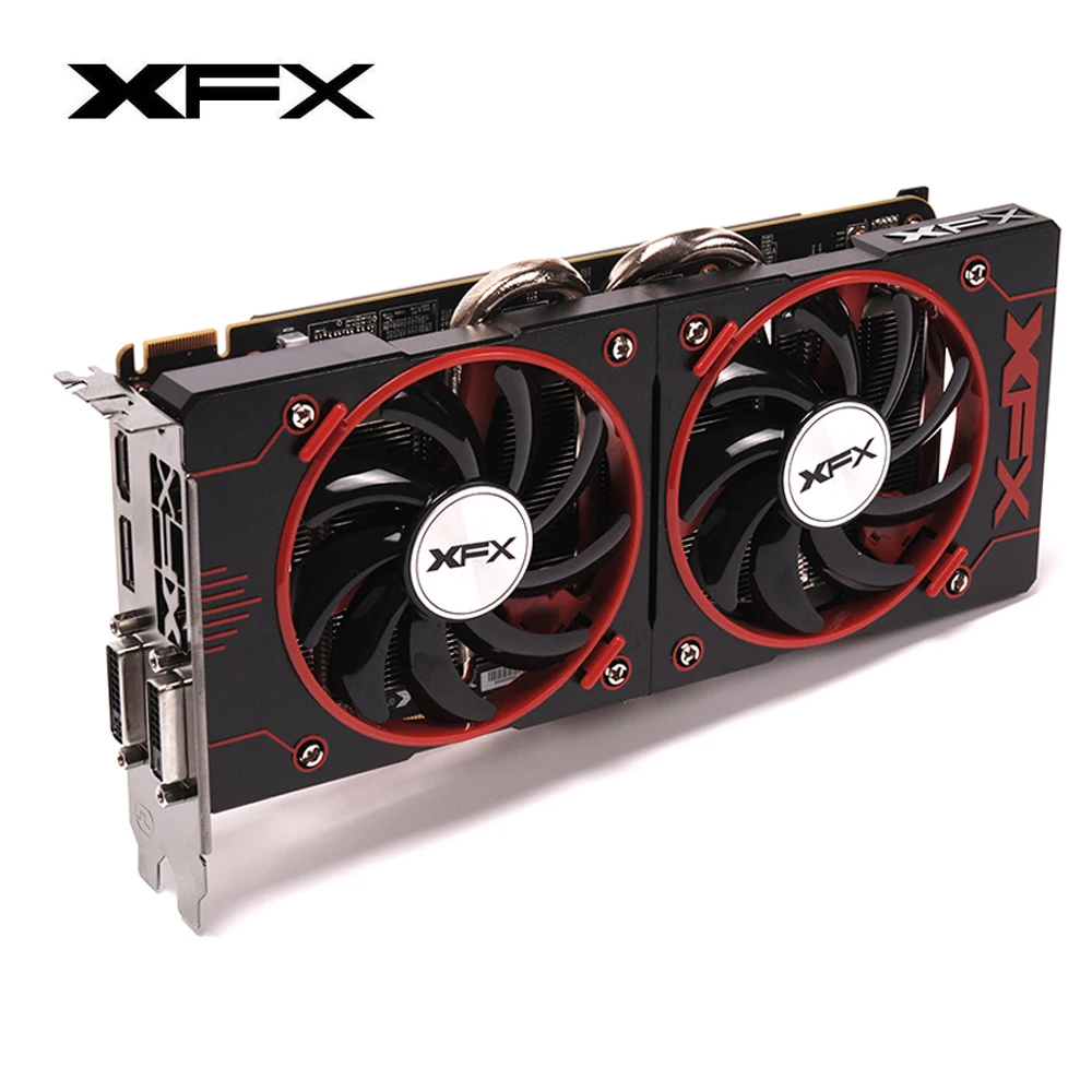 Видеокарта XFX Radeon R7 200 2 Гб GDDR3 DVI-D бит игровая видеокарта DirectX 12 GPU 240/HDMI/DP(R7 390/R9) |