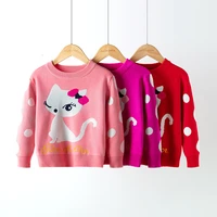 girls european cat pullover base sweater winter clothes toddler girl clothes 2020 kids winter sweaters winter baby clothes