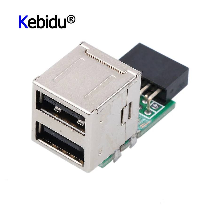 Мини Внутренний ПК USB 2 порта 0 9Pin гнездо в A адаптер конвертер Материнская плата PCB