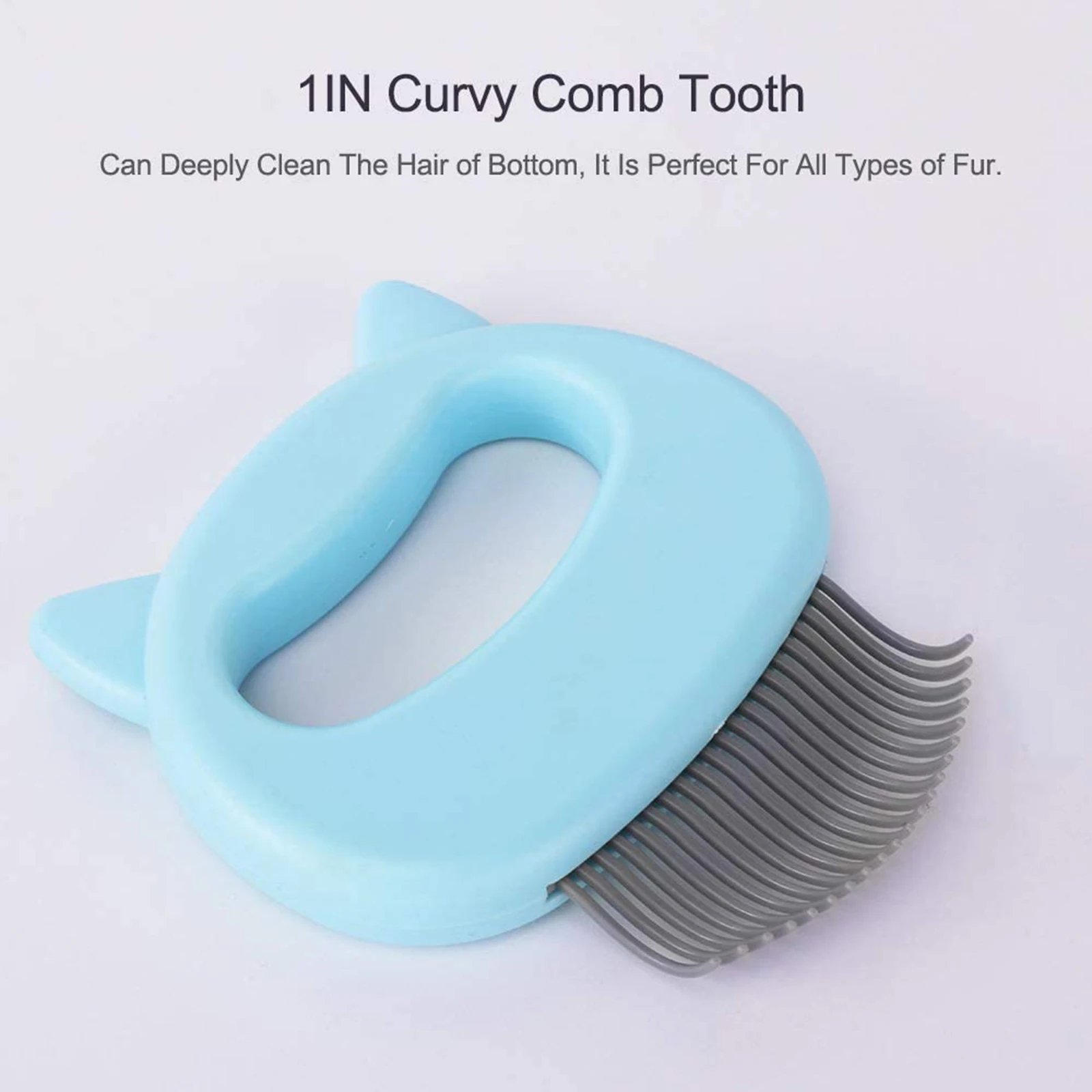 

Leos Paw Cat Comb, Cat Hair Removal Massaging Shell Comb, Pet Grooming Shedding Brush for Dog Cat Hair
