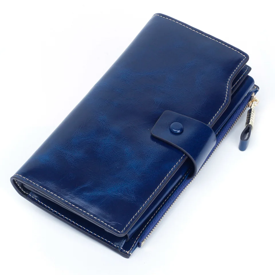 

2020 Hot Selling Antimagnetic RFID WOMEN'S Leather Wallet Top Grade Card Bit More WOMEN'S Wallet