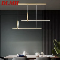 dlmh nordic pendant lights gold modern creative decoration led fixture for home living room