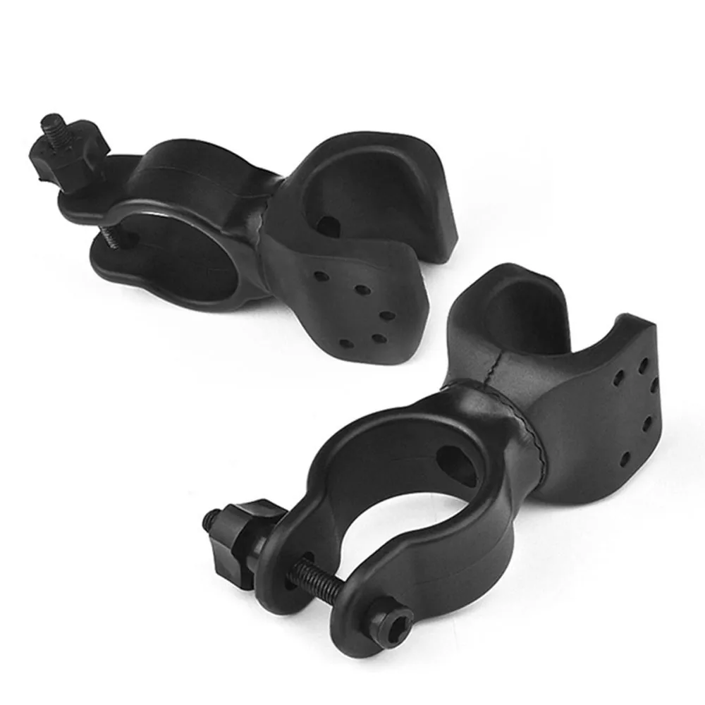 Klip Obor Dudukan Lampu Depan Sepeda Tempat Senter 360 Rotasi Lampu Sepeda Aksesori Sepeda Senter LED Sepeda