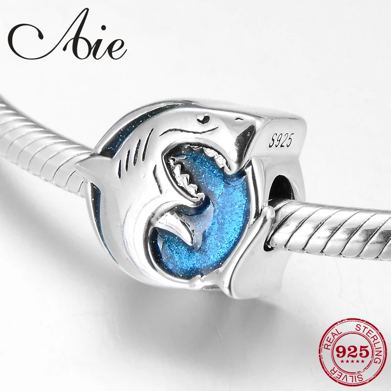 Модный Оригинальный европейский браслет с шармами Акула в волнах | Украшения и