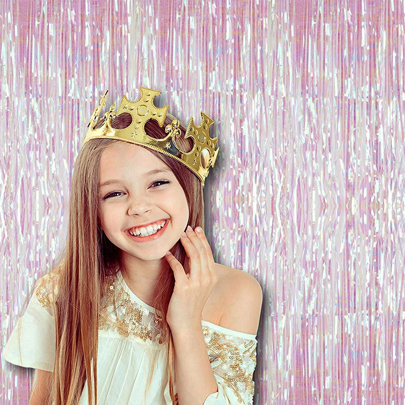 Вечерние фон шторы блеск матовой бахромой мишура фольга шторка на день рождения