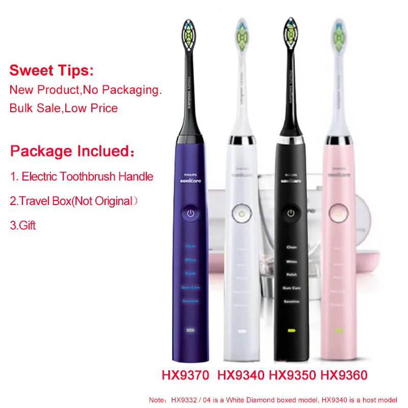 New Toothbrush Handle for Philips Sonicare Diamond Clean Rechargeable Toothbrush W/Deep Clean Mode HX9340 HX9350 HX9360 HX9370
