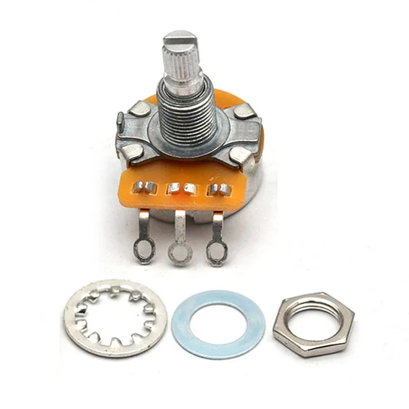 cts töpfe melden sie eine oder linear 250k500k messingaluminium welle volumen ton potentiometer für elektrische gitarren free global shipp