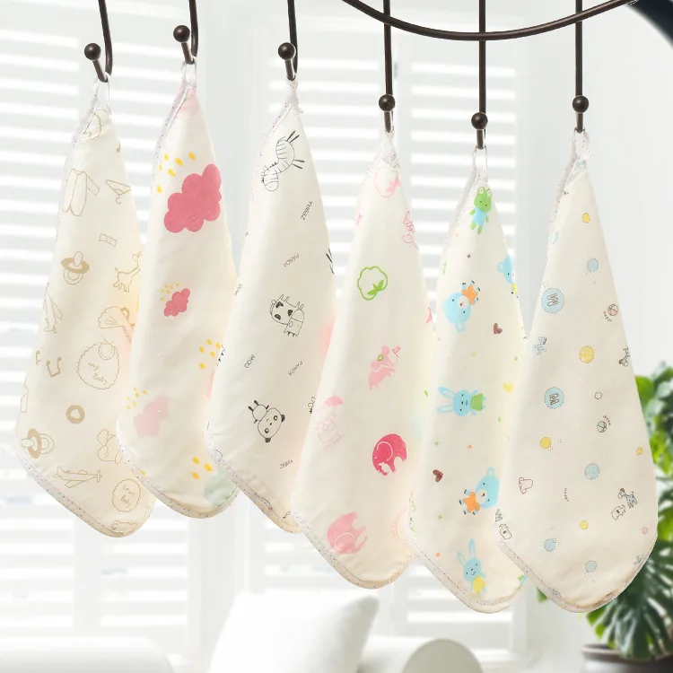 Горячая Распродажа моющий марлевый платок с принтом детское полотенце для лица