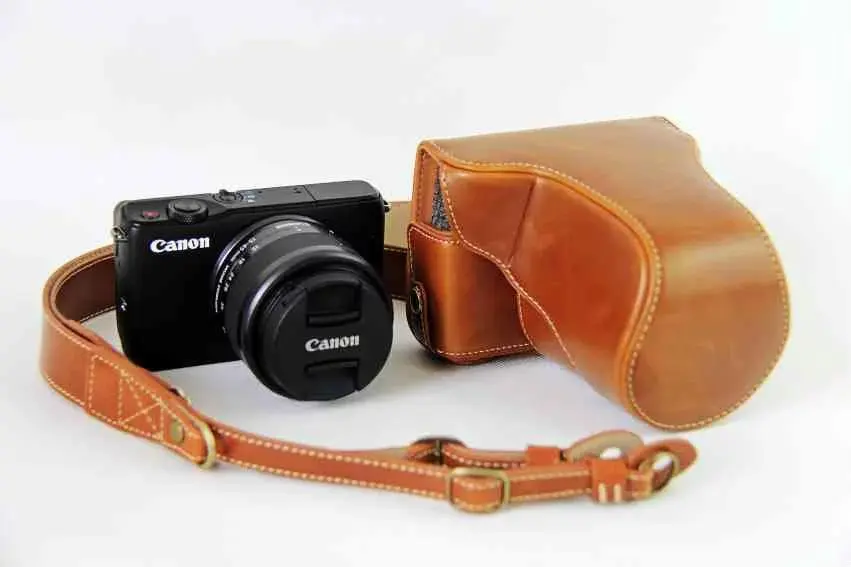 Чехол для камеры Canon EOS M10 EOSM10 M100 M200 Роскошный чехол из искусственной кожи с