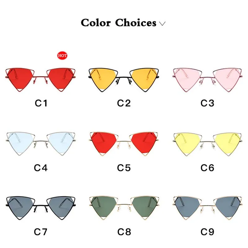 Мужские/Женские Треугольные солнцезащитные очки RBRARE в стиле ретро винтажные