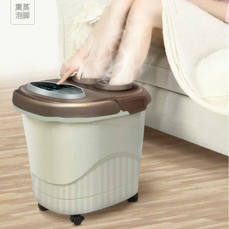 

Fully Automatic Foot Bath Electric Massage Heating Constant Temperature Home Pedicure Machine Bubble Foot High Deep Barrel
