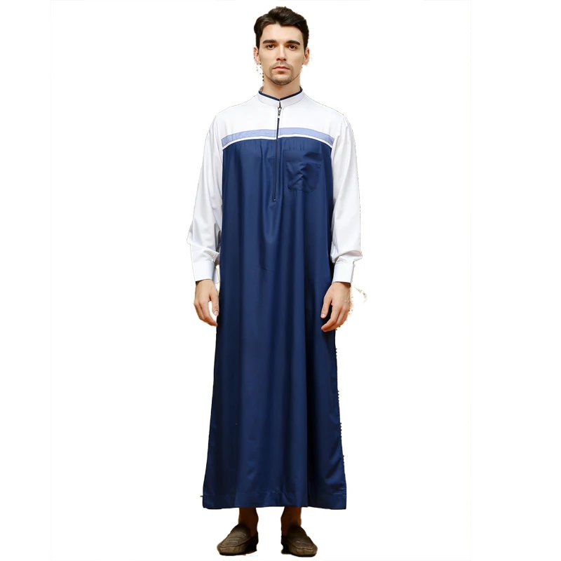 Men'S Muslim Islamic Kaftan Arab Vintage Long Sleeve Men'S Robe Loose Dubai Saudi Arabia Kaftan Men'S Clothing Lsmn012