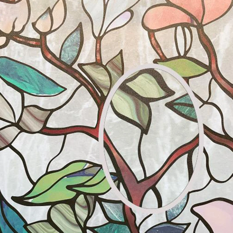 Электростатическая Адсорбция художественные наклейки для декора стеклянного