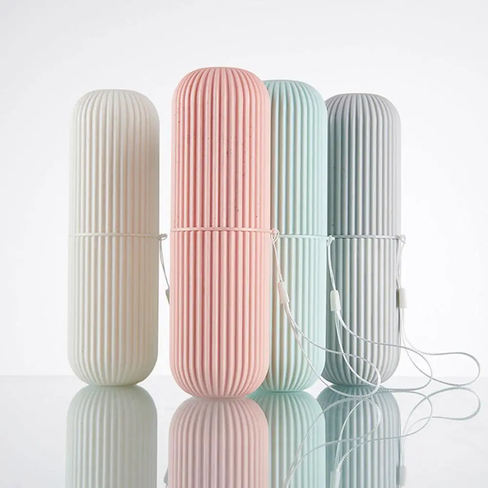 Новый портативный держатель для зубной пасты и щетки Чехол нескользящая полоса