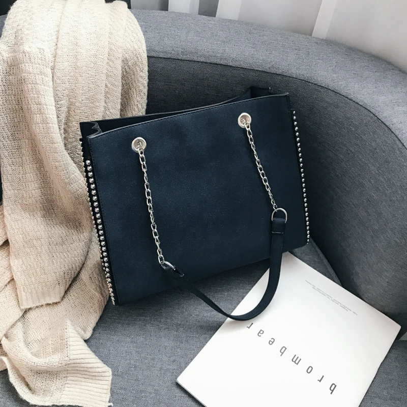 Fashion Tote Bags For Women Luxury Handbags Women Bags Designer Matt PU Leather Shoulder Messenger Bags Purses And Handbags - Цвет: Big