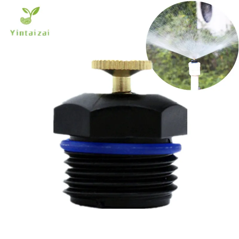 

2pcs 1/2" Plastic Cooling Desktop Refractory 360-Degree Roof Atomization Garden Lawn Humidification Adjustable Spray Nozzle