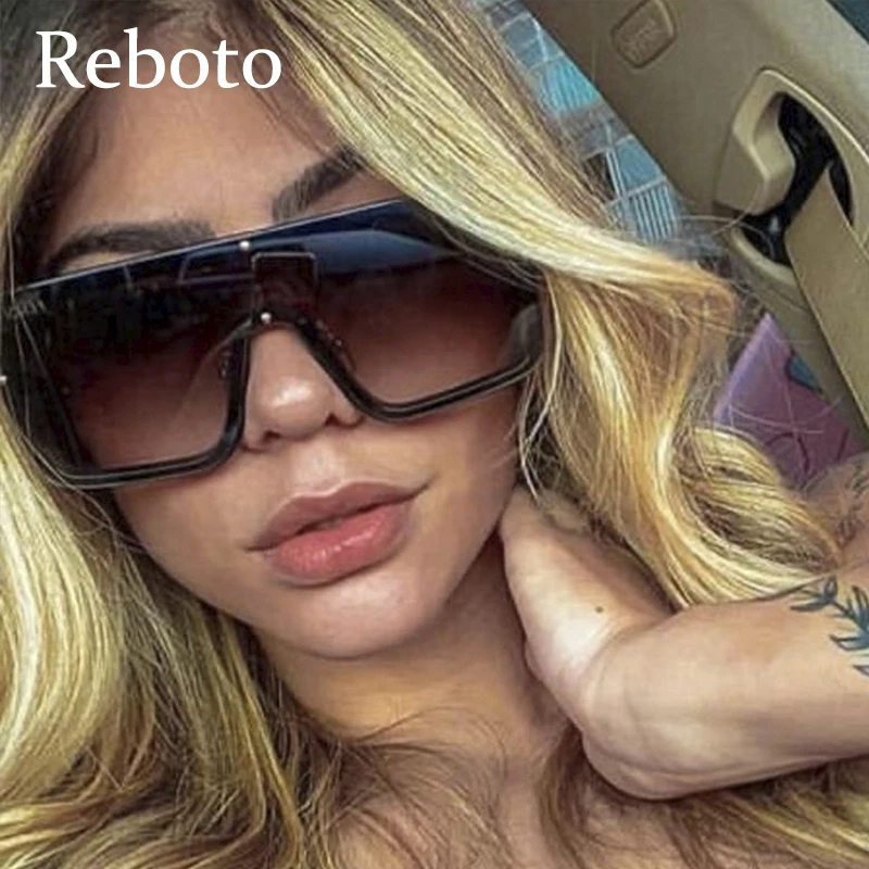 Роскошные квадратные солнцезащитные очки с зеркальным покрытием для мужчин и