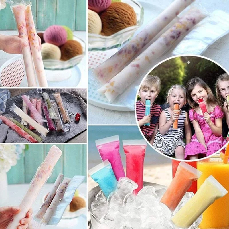 

Disposable Popsicle Mold Bag Freezer Bag Summer Popsicle Homemade Making Tool Suitable for Different Flavors of Ice Cream