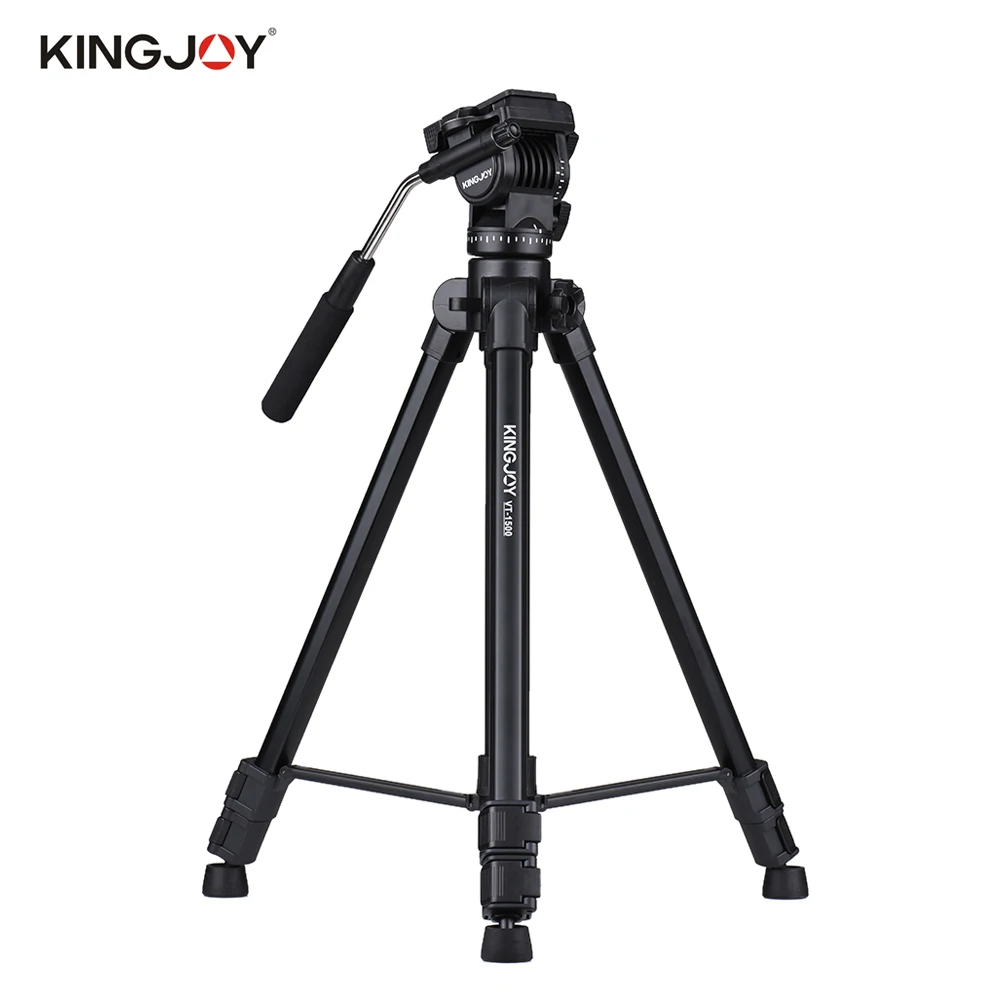 

Штатив для видеокамеры Kingjoy, 166 см, с панорамной амортизирующей головкой