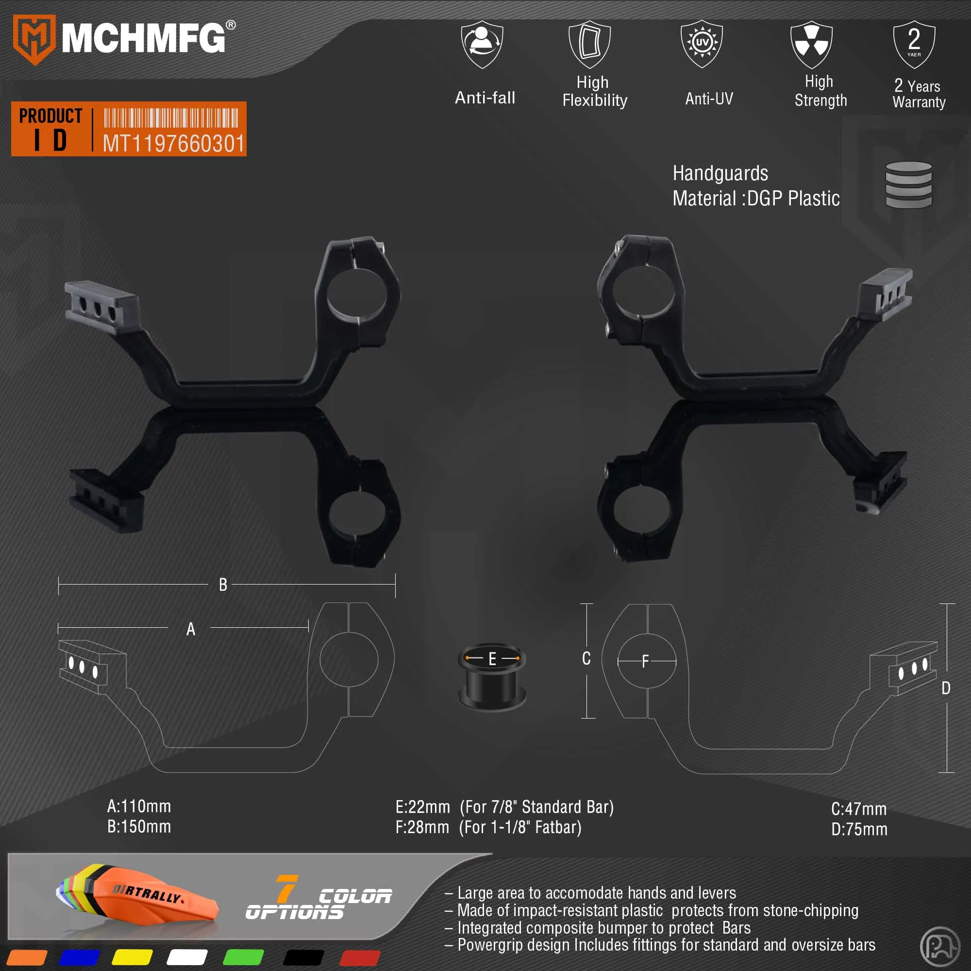 Uniko slim handguards для мотоцикла fit for1/8 28 мм Fat Bar7/8 &quot22 HandlebarCR XR YZ WR EX TTR CRF WRF EXC DRZ|Защита от