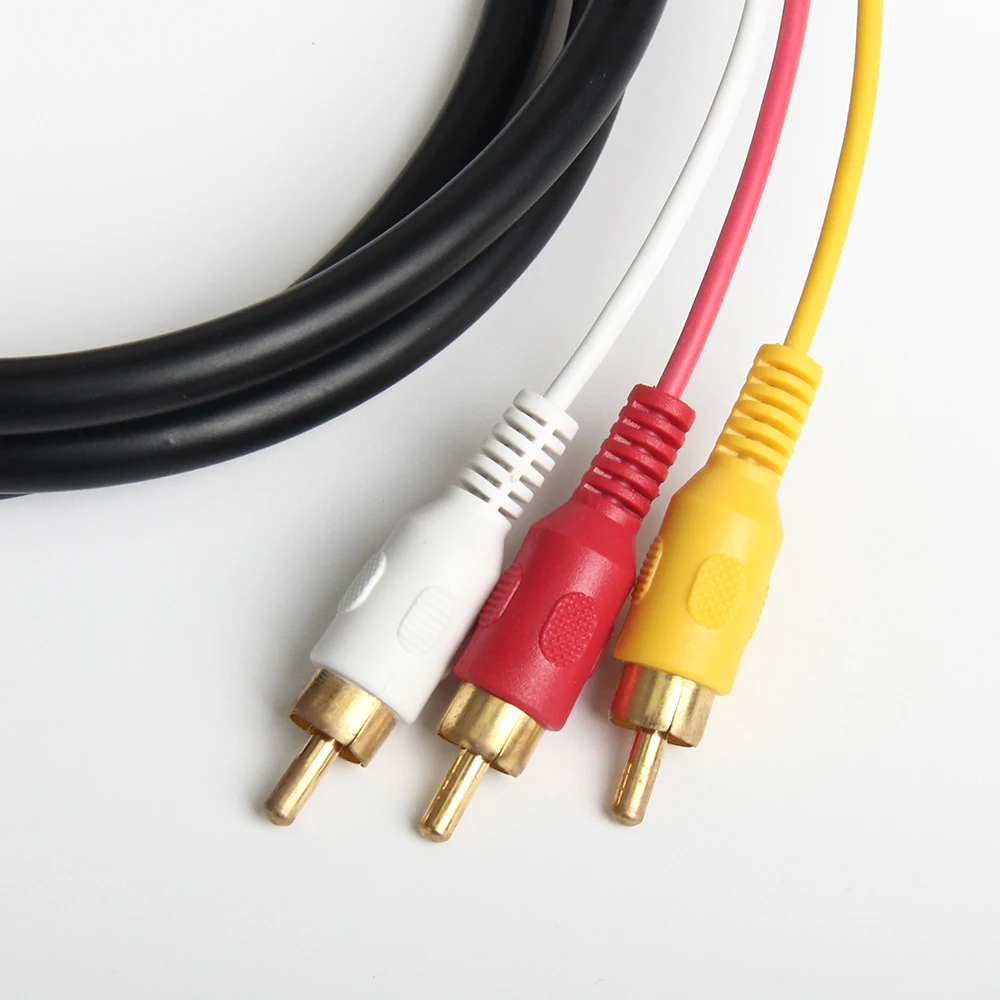 High Quality 1.5M HDMI-compatible to 3 RCA Male cable Audio Video AV Component Converter Adapter Cable for HDTV 1080P | Электроника
