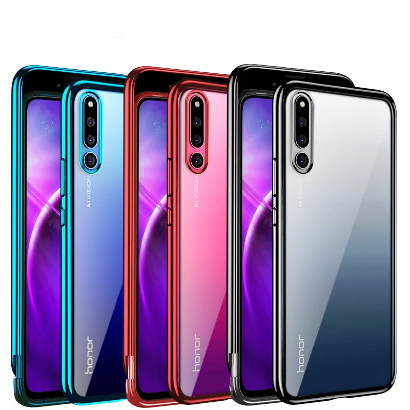Модный чехол Manderm для Huawei чехол на хонор Magic 2, мягкий силиконовый чехол с прозрачным покрытием, противоударный бампер