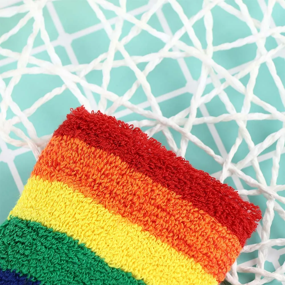 Дышащий Радужный защитный беговой фитнес браслет учета движения мягкая