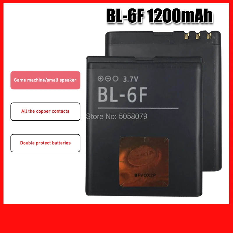 Аккумулятор для телефона BL 6F BL6F 1200mAh Nokia N95(8G) N78 N79 6788 6788i|Перезаряжаемые батареи| |