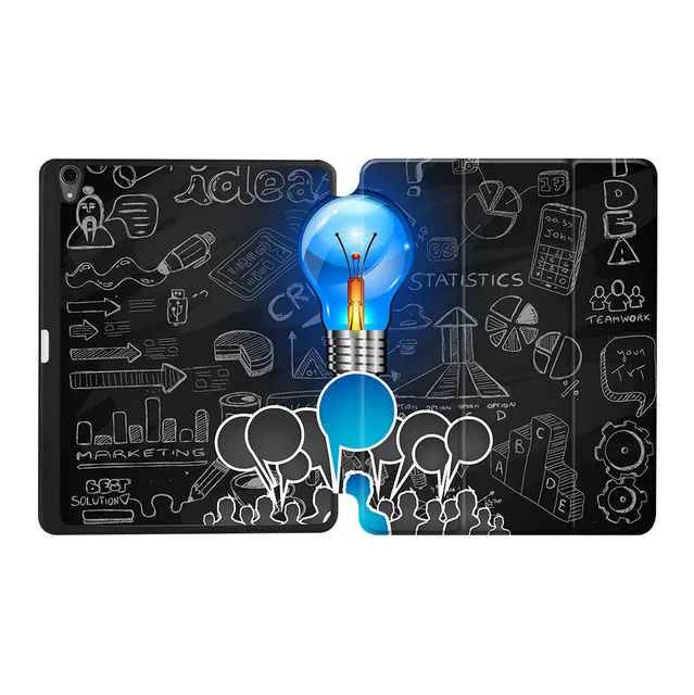 IPBC10 MTT Чехол для iPad Pro 12,9 дюйма с карандашом-держателем из искусственной кожи, Магнитный флип-чехол с подставкой, чехол для планшета, умный Авто Режим сна/пробуждения - Цвет: IPBC10