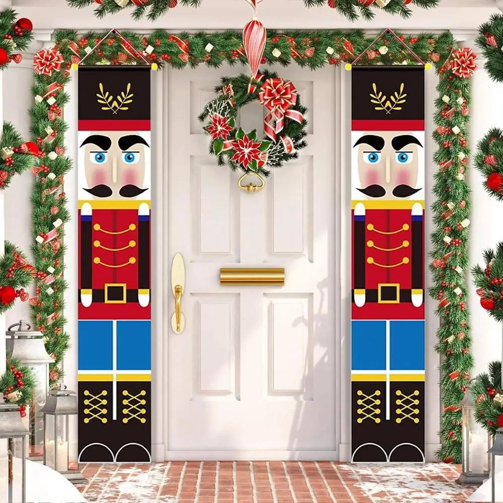 

Soldier Banner Christmas Decor Nutcracker For Home Merry Christmas Door Decor 2021 Xmas Ornament Happy New Year 2022 Navidad