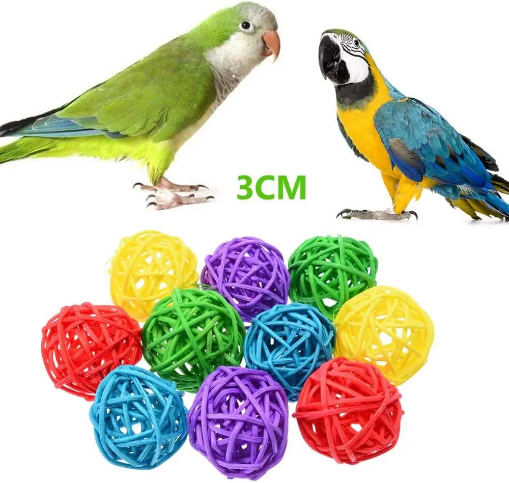 17 Packs Parrot Toys Bird Swing Chewing - Hanging Bell Birds Cage | Дом и сад