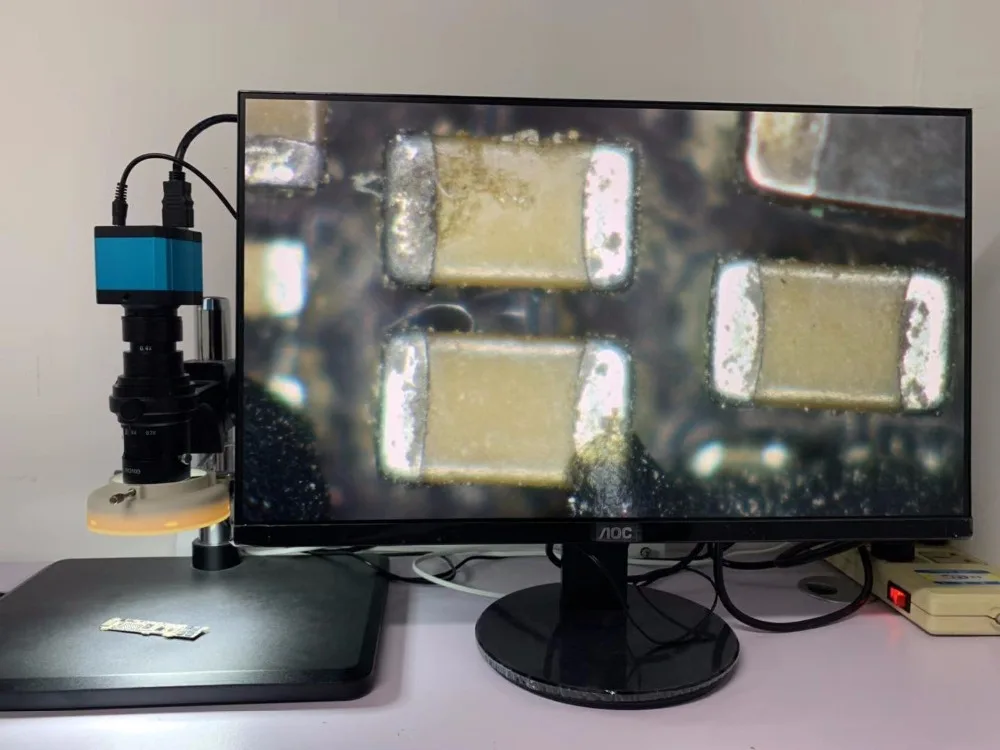 18MP FHD HDMI USB электронный цифровой промышленный видео микроскоп камера с креплением для PCB IC ремонт пайки